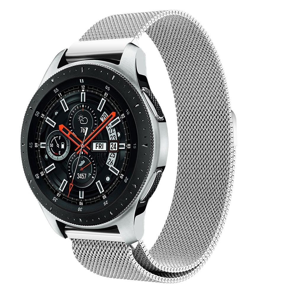 Samsung Galaxy Watch 46mm Milanaise-Armband, silber