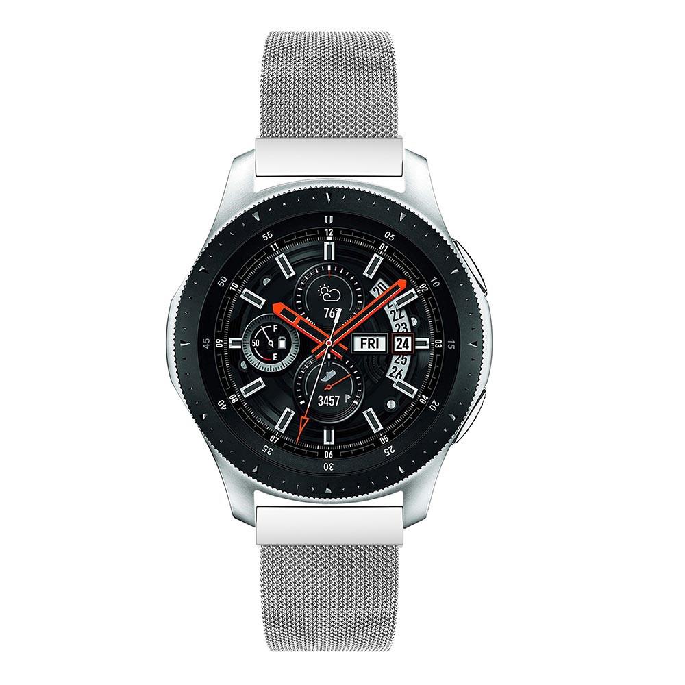 Samsung Galaxy Watch 46mm Milanaise-Armband, silber