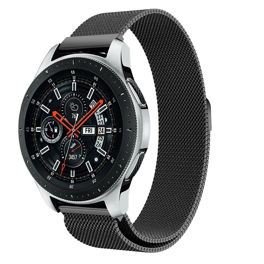 Samsung Galaxy Watch 46mm Milanaise-Armband, schwarz