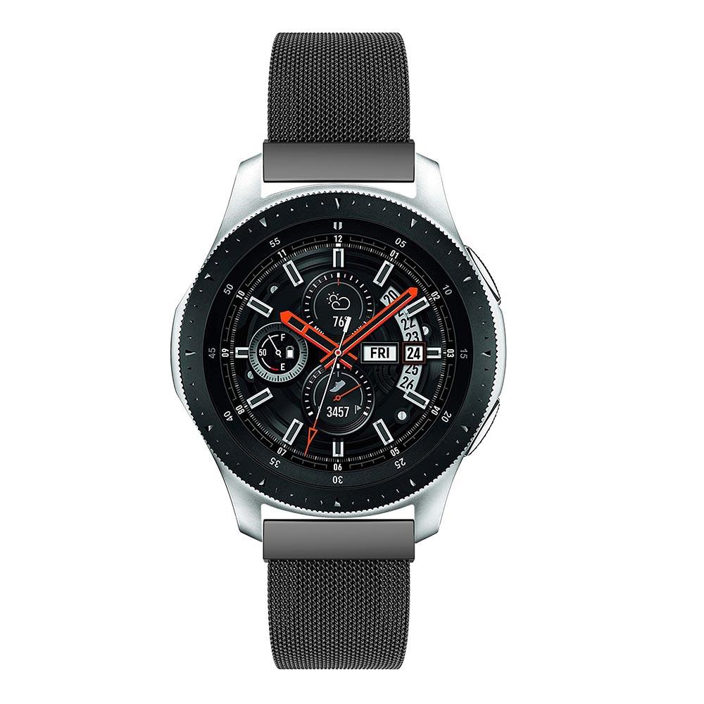 Samsung Galaxy Watch 46mm Milanaise-Armband, schwarz