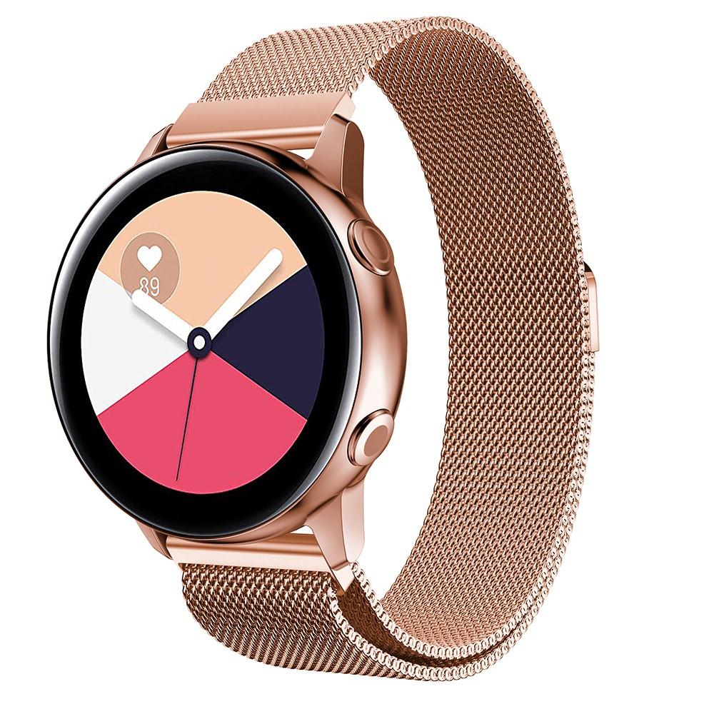 Samsung Galaxy Watch Active Milanaise-Armband, roségold