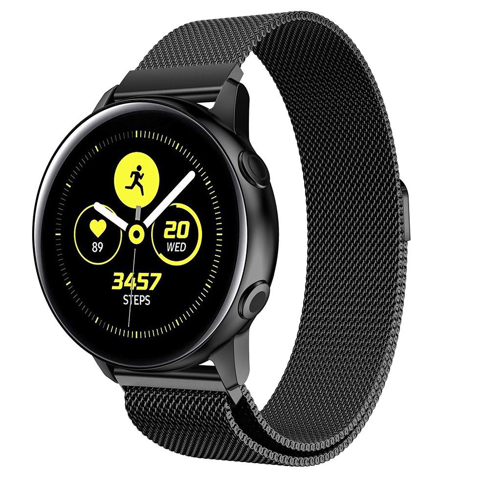 Samsung Galaxy Watch Active Milanaise-Armband, schwarz
