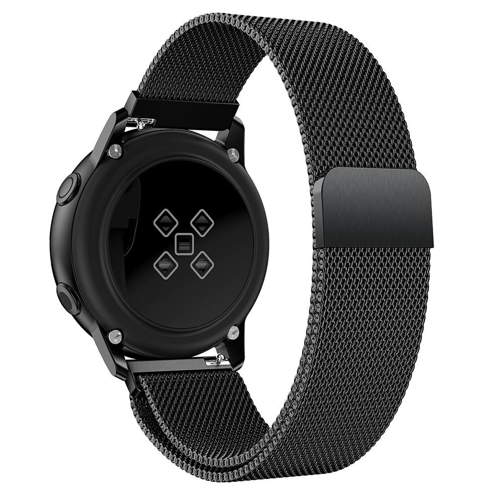 Samsung Galaxy Watch Active Milanaise-Armband, schwarz