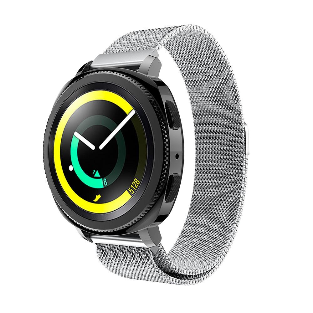 Samsung Gear Sport Milanaise Armband Silber