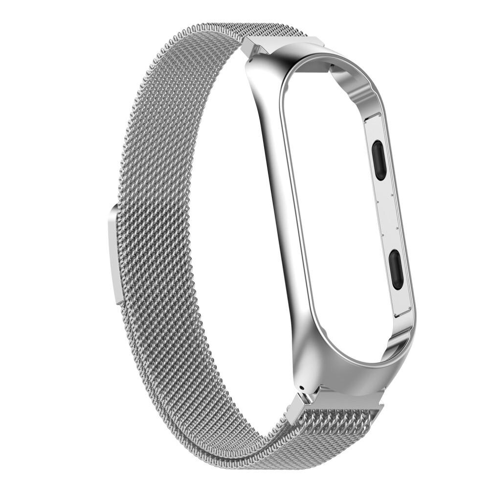 Xiaomi Mi Band 4/Mi Band 3 Milanaise-Armband Silber