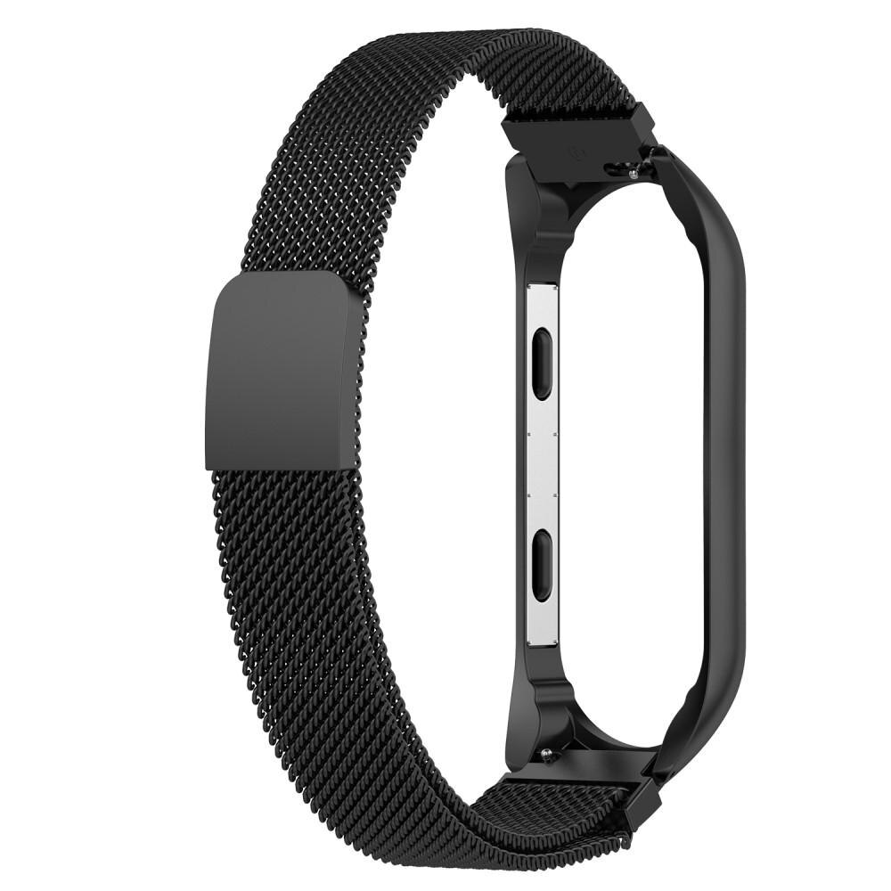 Xiaomi Mi Band 3/4 Milanaise-Armband, schwarz