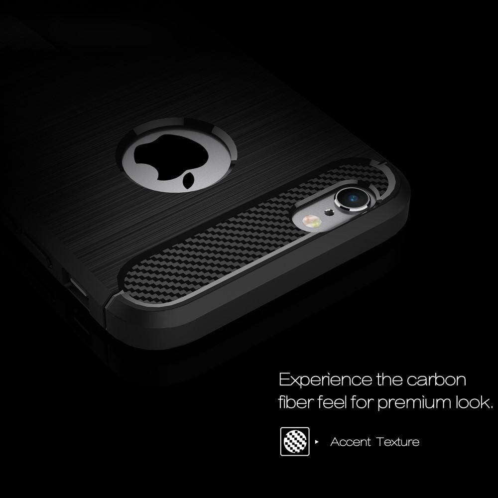 Apple iPhone 6/6S Hülle TPU Brushed Schwarz