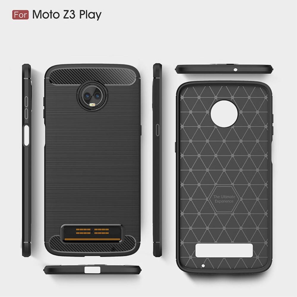 Brushed TPU Case Motorola Moto Z3 Play Black