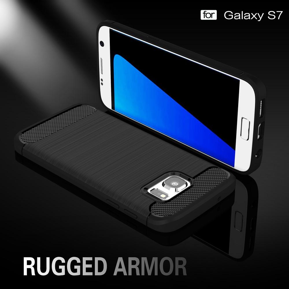 Brushed TPU Case Samsung Galaxy S7 Black