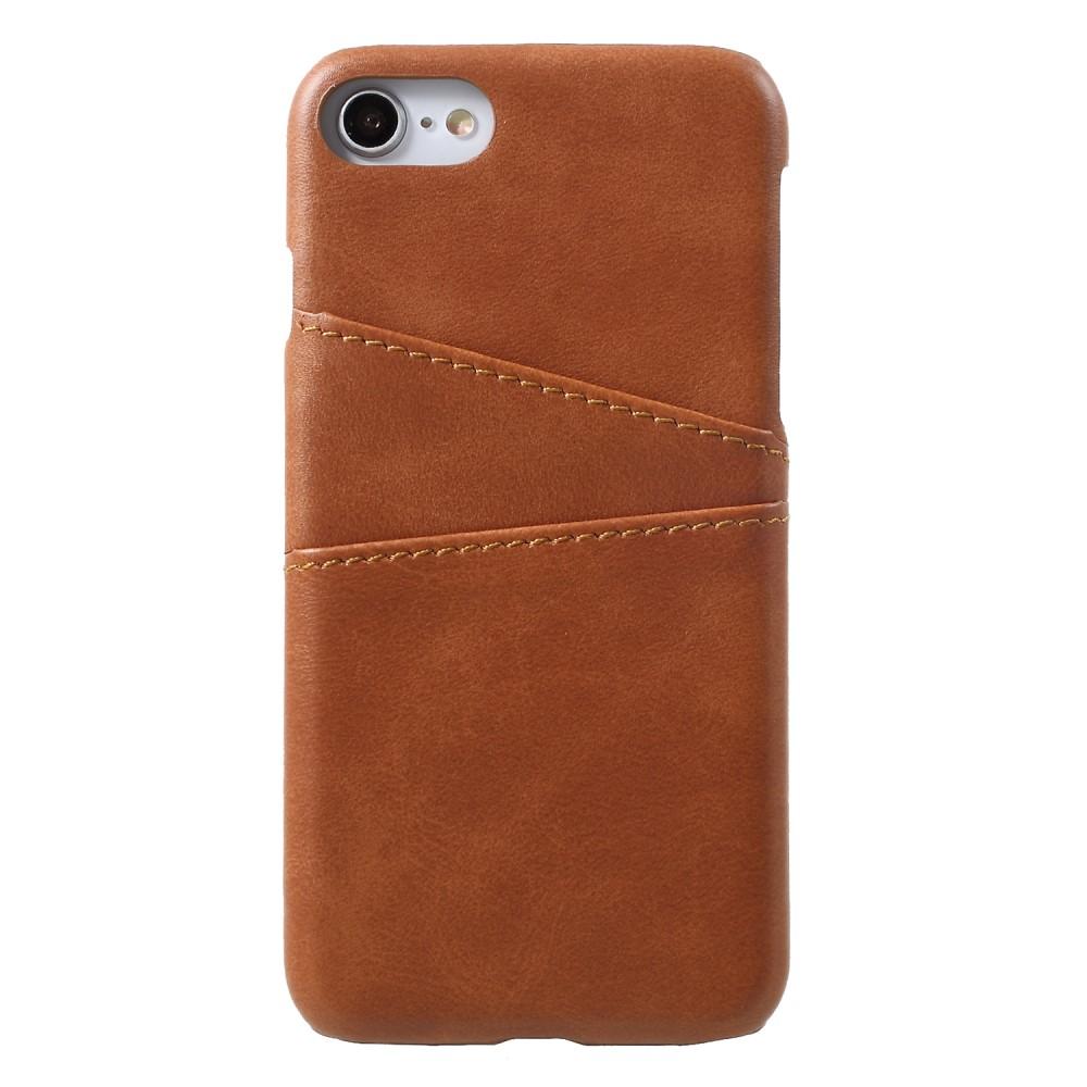 Card Slots Case iPhone 8 Brown