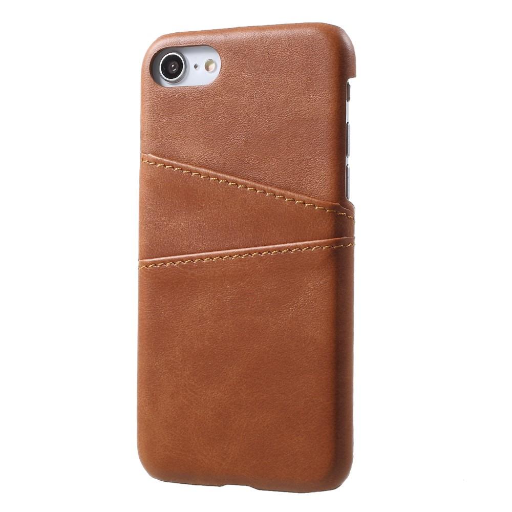 Card Slots Case iPhone 8 Brown