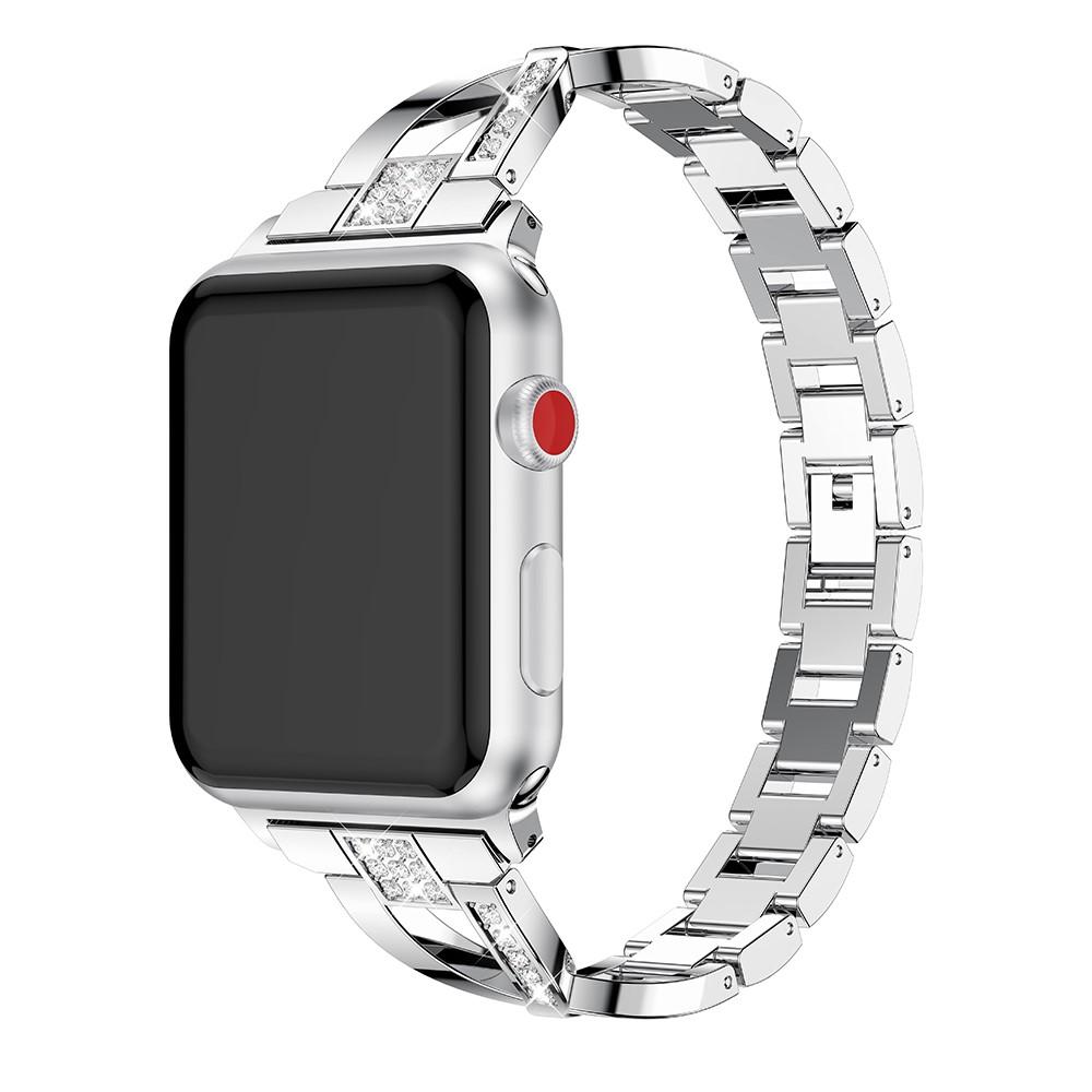 Apple Watch 41mm Series 7 Crystal Bracelet Silber