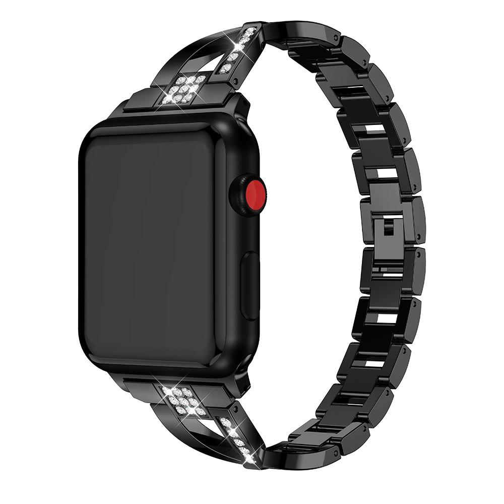 Apple Watch Series 8 45mm Crystal Bracelet Schwarz