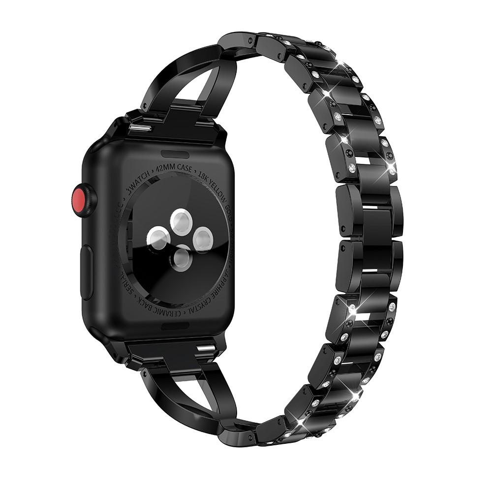 Apple Watch Series 8 45mm Crystal Bracelet Schwarz