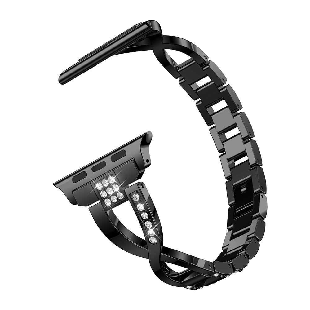 Apple Watch 42/44/45 mm Crystal Bracelet Black
