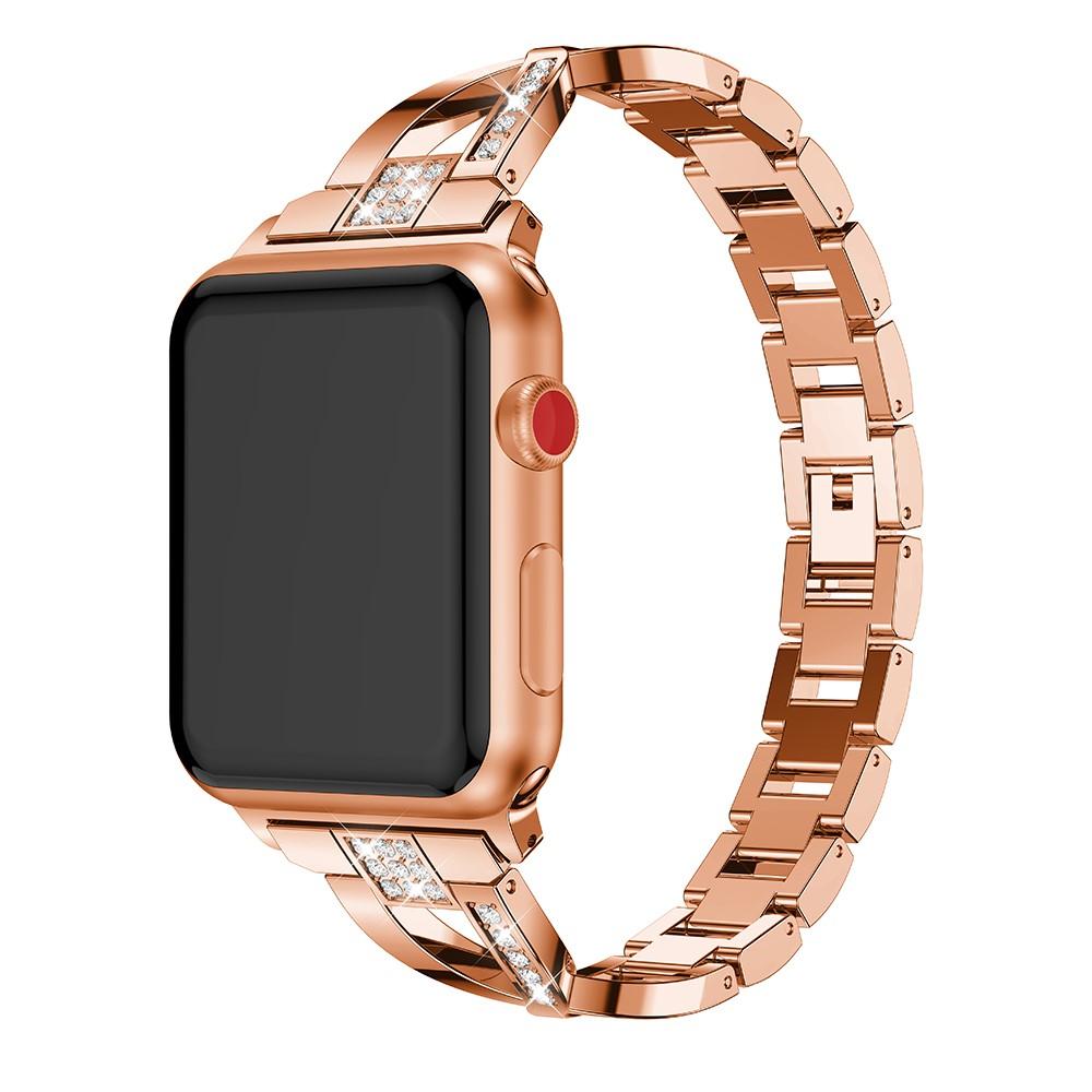 Apple Watch 42/44/45 mm Crystal Bracelet Gold
