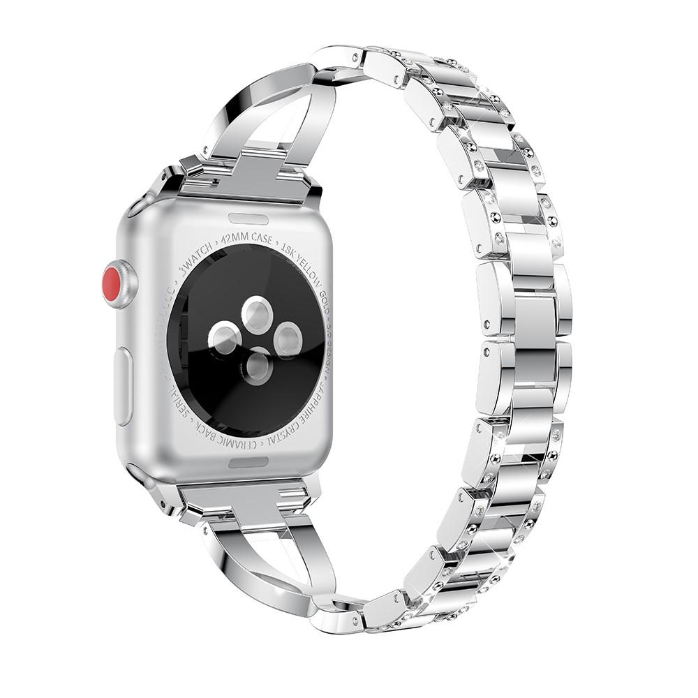 Apple Watch 42/44/45 mm Crystal Bracelet Silber