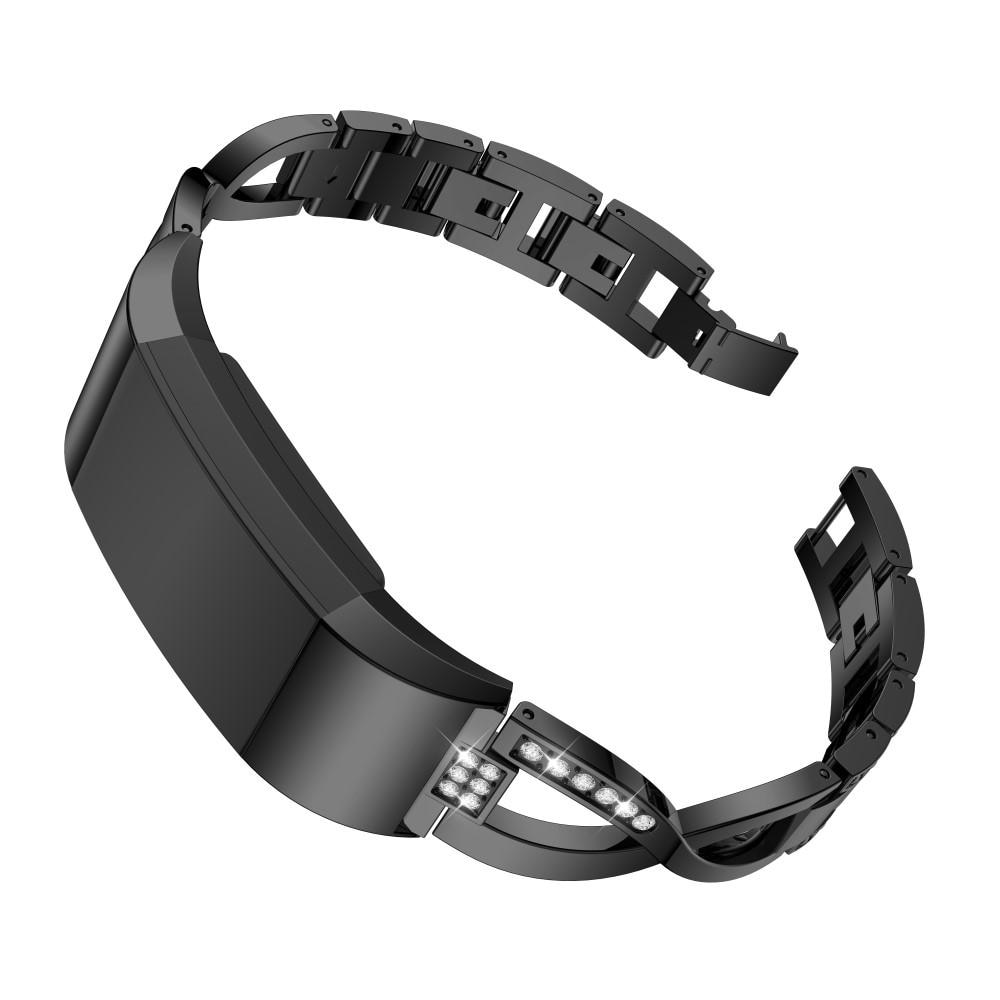 Fitbit Charge 2 Crystal Bracelet Black