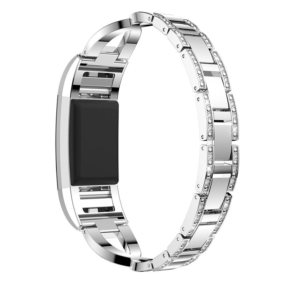 Fitbit Charge 2 Crystal Bracelet Silber
