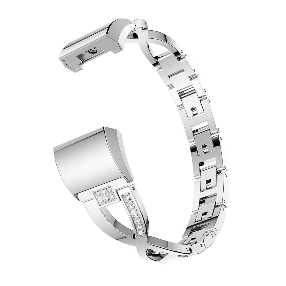 Fitbit Charge 2 Crystal Bracelet Silber