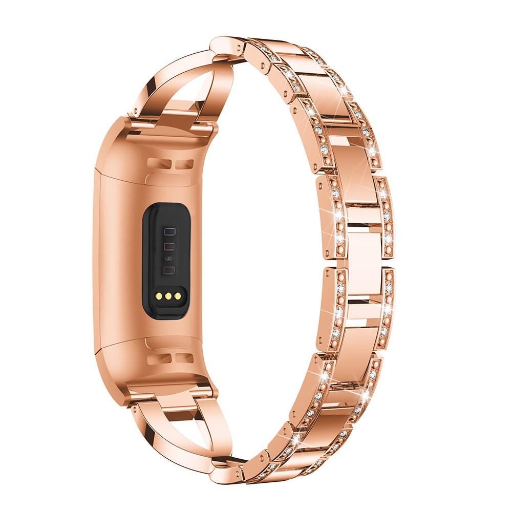 Fitbit Charge 3/4 Crystal Bracelet Gold