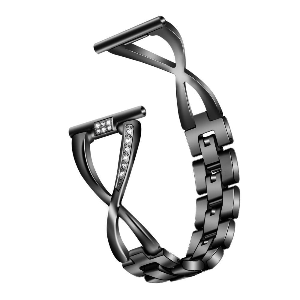 Fitbit Versa/Versa 2 Crystal Bracelet Black