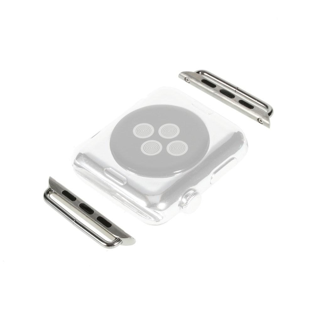 Apple Watch 45mm Series 9 Konnektoren für Bänder silber