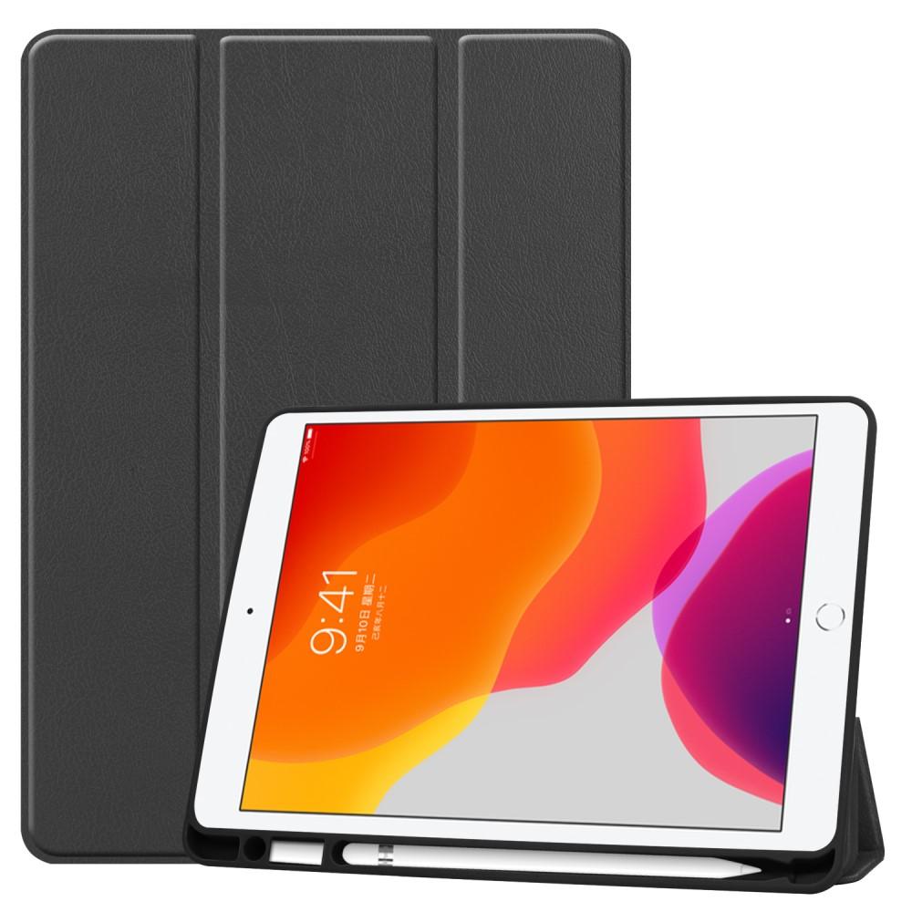 iPad 10.2 8th Gen (2020) Tri-Fold Case Schutzhülle mit Touchpen-Halter schwarz