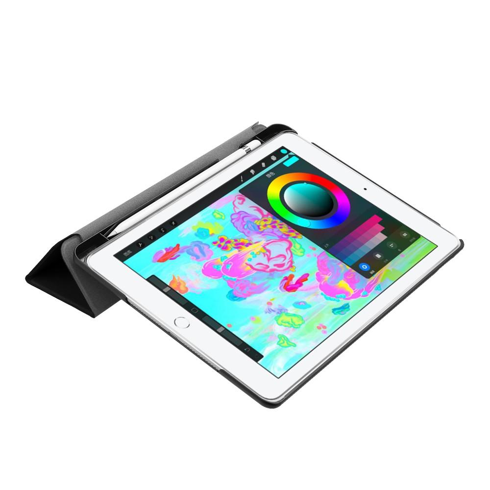 iPad Air 2 9.7 (2014) Tri-Fold Case Schutzhülle mit Touchpen-Halter schwarz