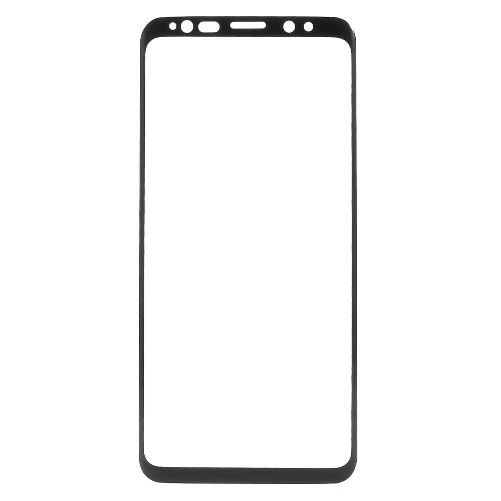 Samsung Galaxy S9 Vollabdeckendes Panzerglas Schwarz