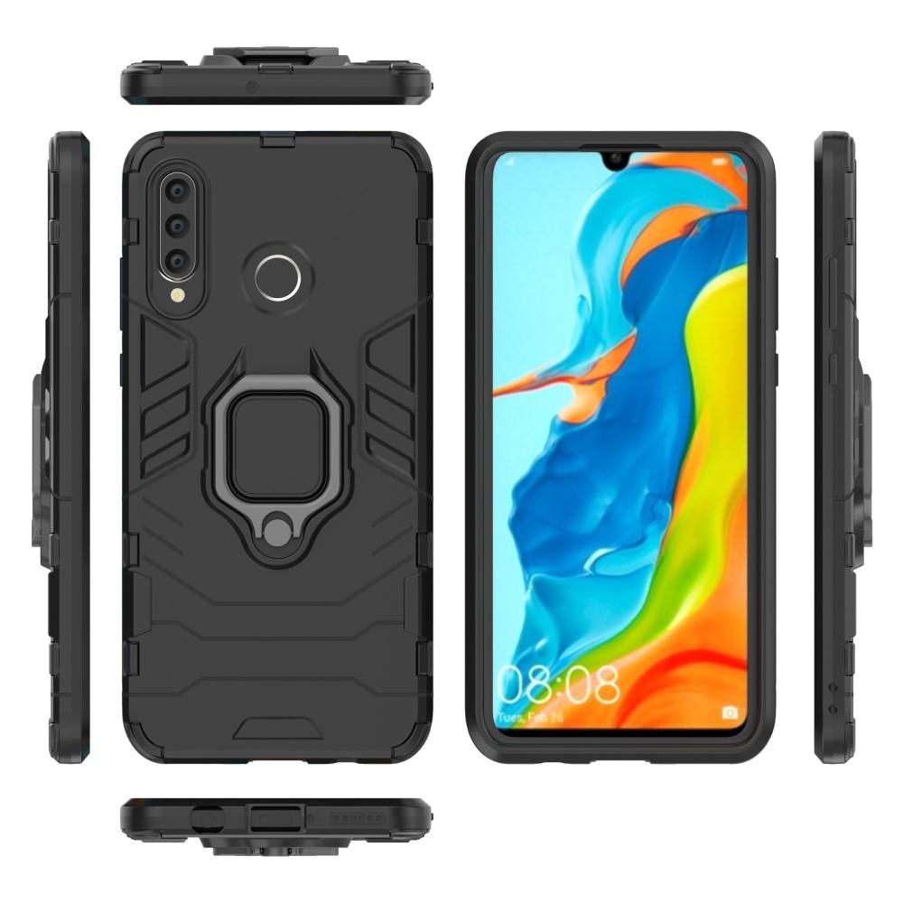 Huawei P30 Lite Hybrid-Hülle Tech Ring Schwarz