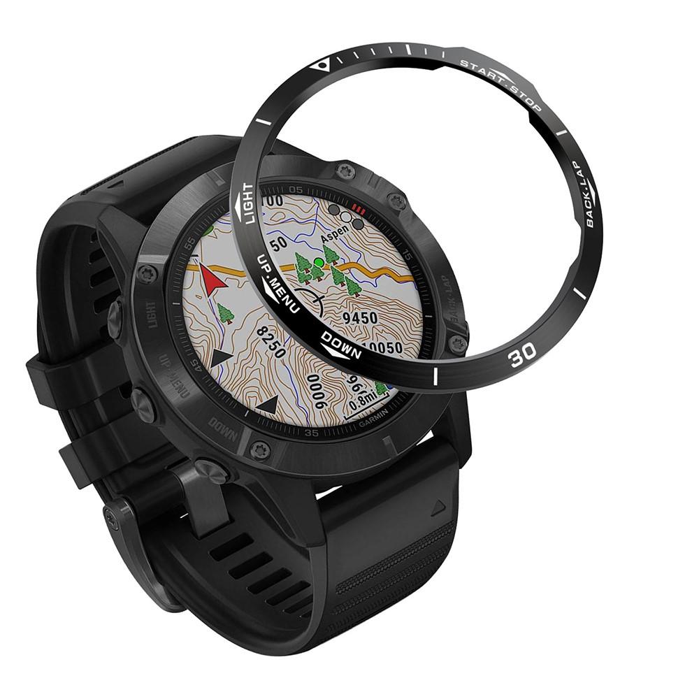 Garmin Fenix 6/6 Pro Lünette Ring Schwarz