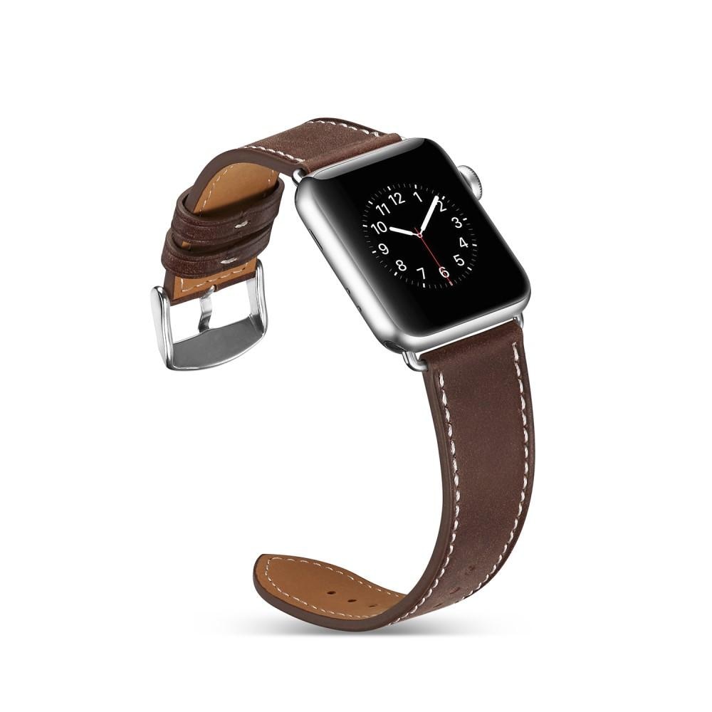 Apple Watch SE 40mm Lederarmband braun