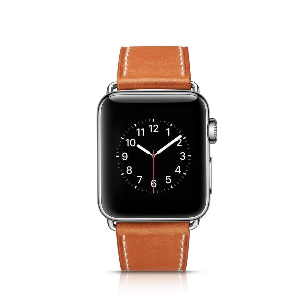 Apple Watch Ultra 49mm Lederarmband cognac