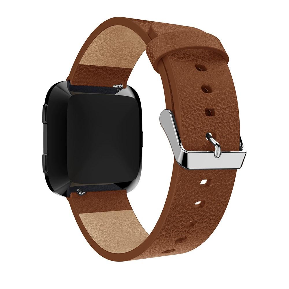 Fitbit Versa/Versa 2 Lederarmband Braun