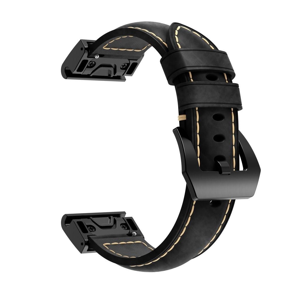 Garmin Fenix 7 Lederarmband schwarz