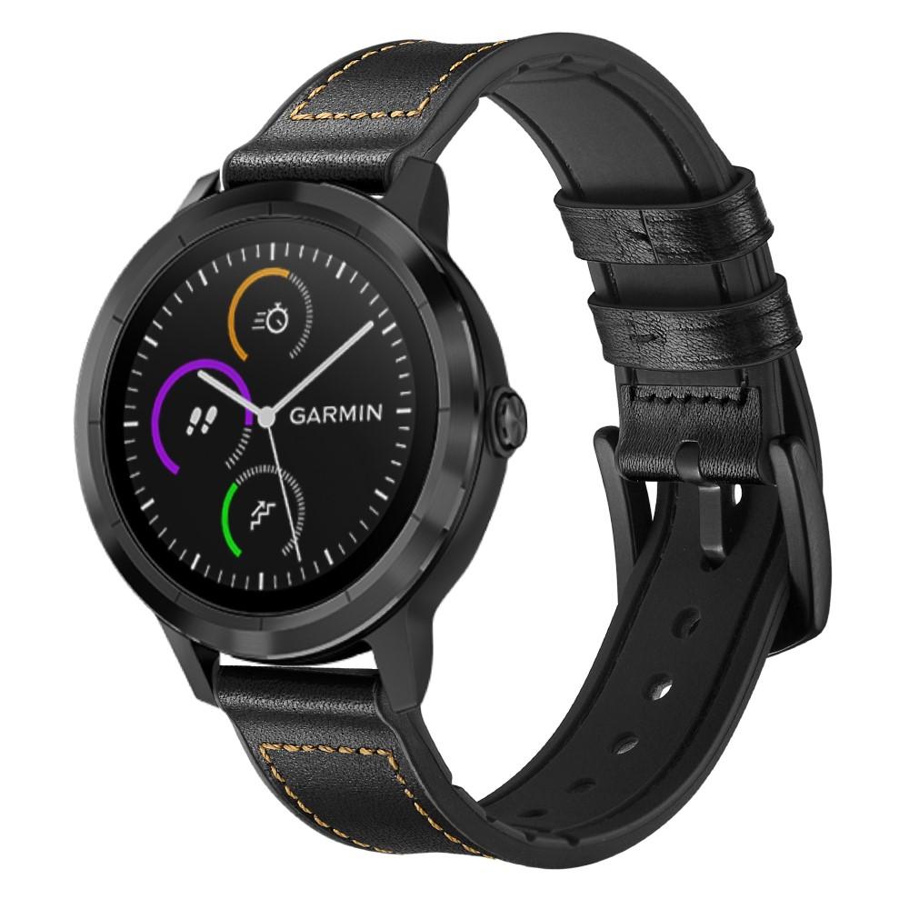 Garmin Vivoactive 3 Lederarmband Schwarz