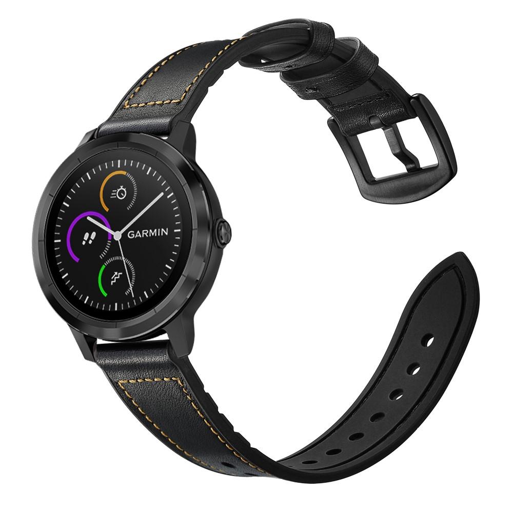 Garmin Vivoactive 3 Lederarmband Schwarz