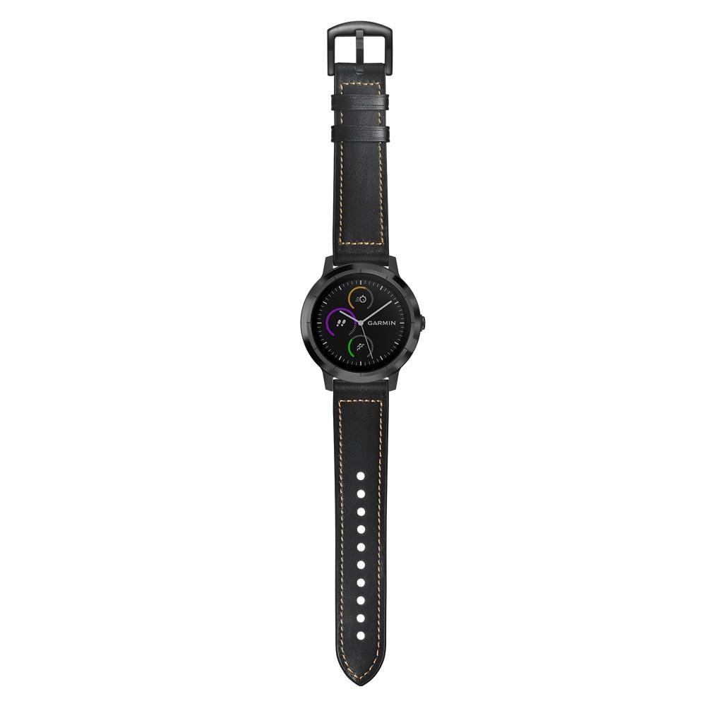 Garmin Vivoactive 3 Lederarmband Schwarz