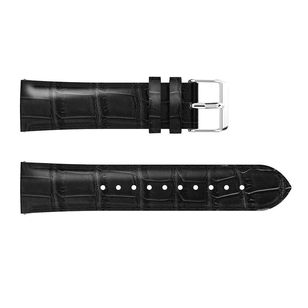 Coros Pace 2 Lederarmband Krokodil schwarz