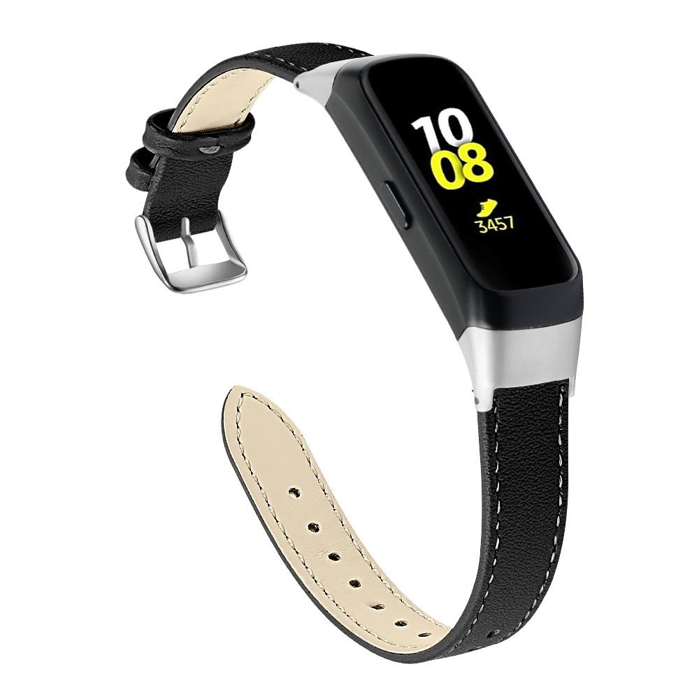 Samsung Galaxy Fit Lederarmband Schwarz