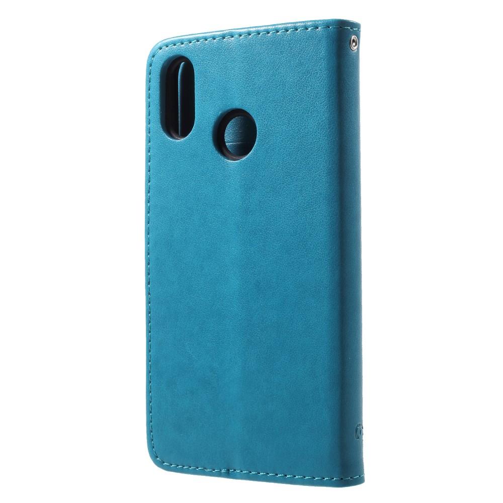 Huawei P20 Lite Handyhülle mit Schmetterlingsmuster, blau