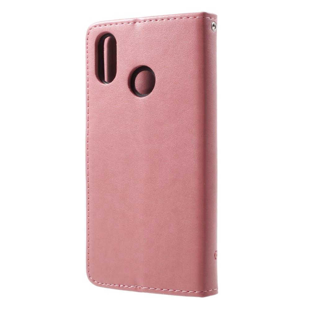 Huawei P20 Lite Handyhülle mit Schmetterlingsmuster, rosa