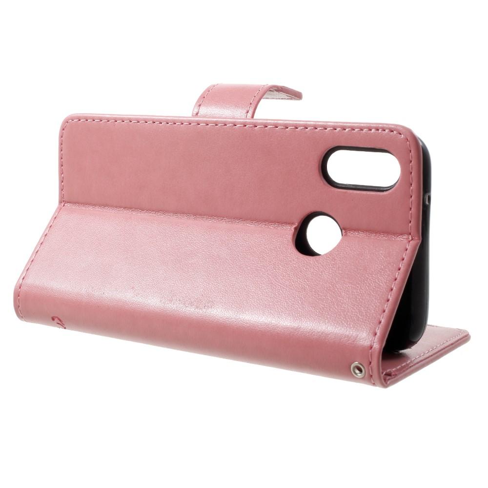 Huawei P20 Lite Handyhülle mit Schmetterlingsmuster, Rosa