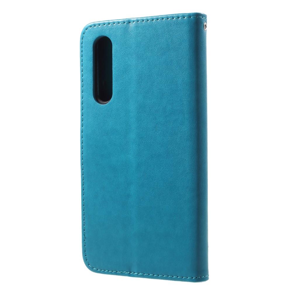 Huawei P20 Pro Handyhülle mit Schmetterlingsmuster, blau