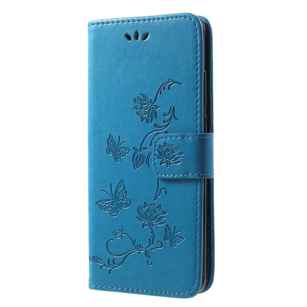 Huawei P30 Pro Handyhülle mit Schmetterlingsmuster, blau