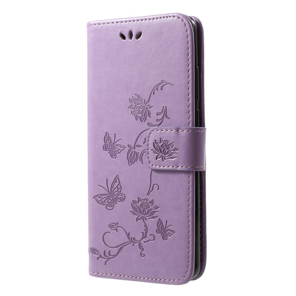 Huawei P30 Pro Handyhülle mit Schmetterlingsmuster, lila