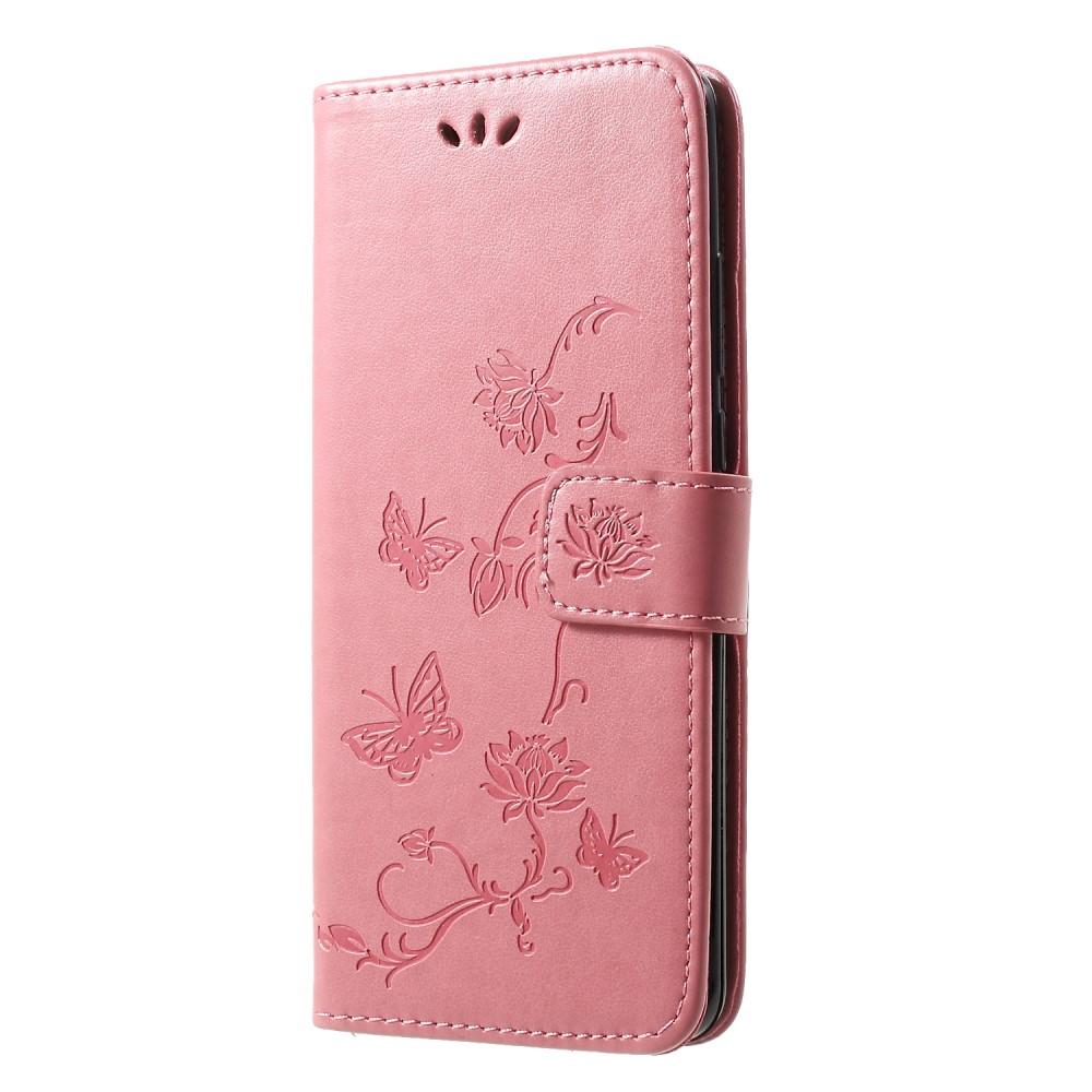 Huawei P30 Pro Handyhülle mit Schmetterlingsmuster, rosa