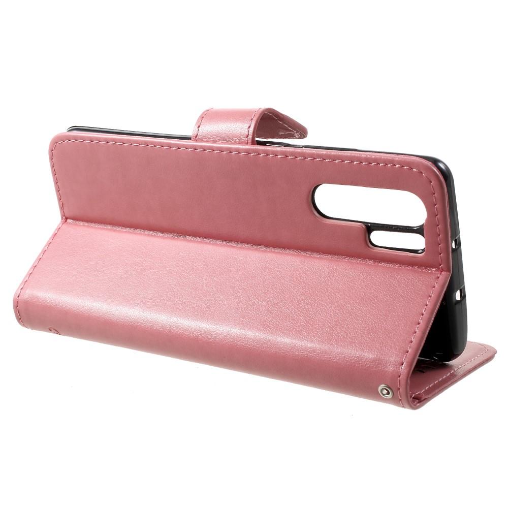 Huawei P30 Pro Handyhülle mit Schmetterlingsmuster, Rosa