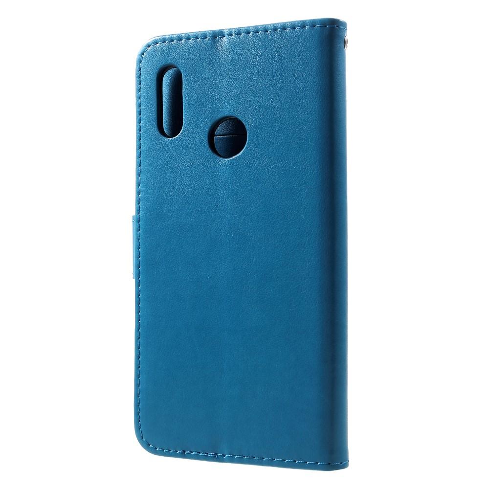 Huawei P Smart 2019 Handyhülle mit Schmetterlingsmuster, blau